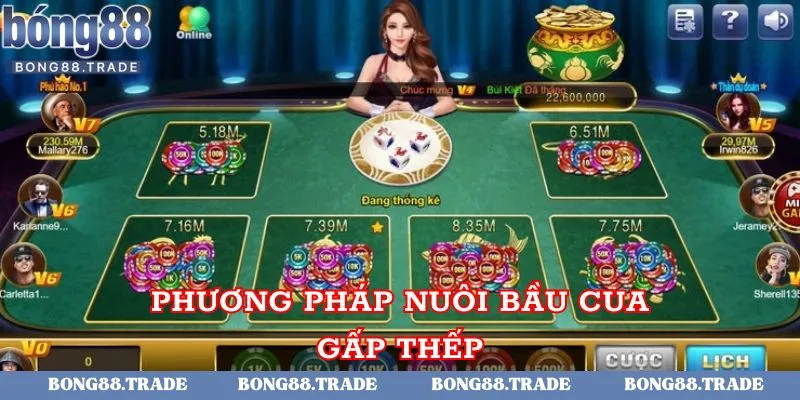 Áp dụng mẹo nuôi quân gấp thếp khi chơi bầu cua